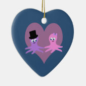 Octopus-Liebe Keramik Ornament (Rechts)