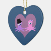 Octopus-Liebe Keramik Ornament (Links)