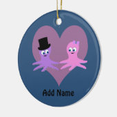Octopus-Liebe Keramikornament (Links)