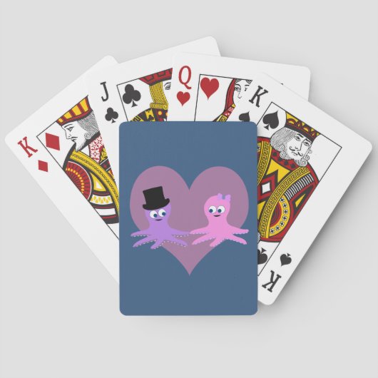 Octopus-Liebe Spielkarten (Rückseite)