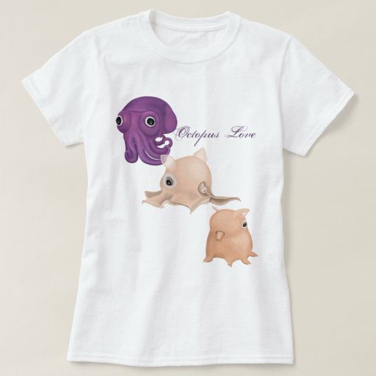 Octopus-Liebe T-Shirt (Design vorne)