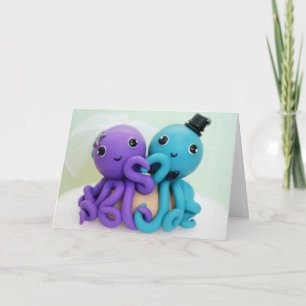 Octopus Liebe Wedding Card Karte