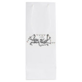 Octopus & Lights-Geschenktasche Geschenktüte Für Weinflaschen (Rückseite)