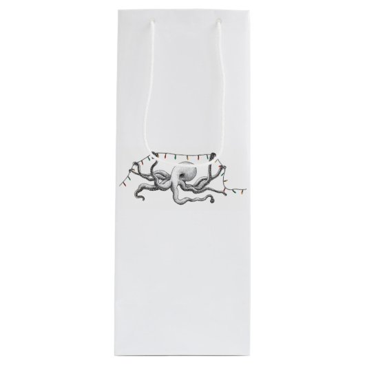 Octopus & Lights-Geschenktasche Geschenktüte Für Weinflaschen (Vorderseite)