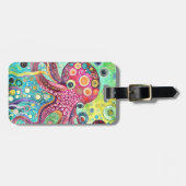 Octopus Luggage Tag Gepäckanhänger (Vorderseite horizontal)