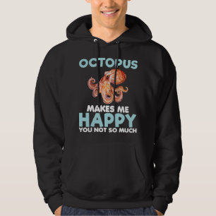 Octopus macht glücklichen Funny Ocean Animal Sea F Hoodie