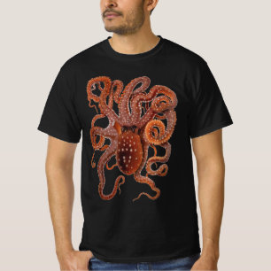 Octopus Macropus, Vintage Meeresaquarien Tiere T-Shirt
