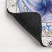 Octopus Map Nautica Mousepad (Ecke)