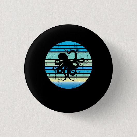 Octopus Meeresbiologe Button (Vorderseite)