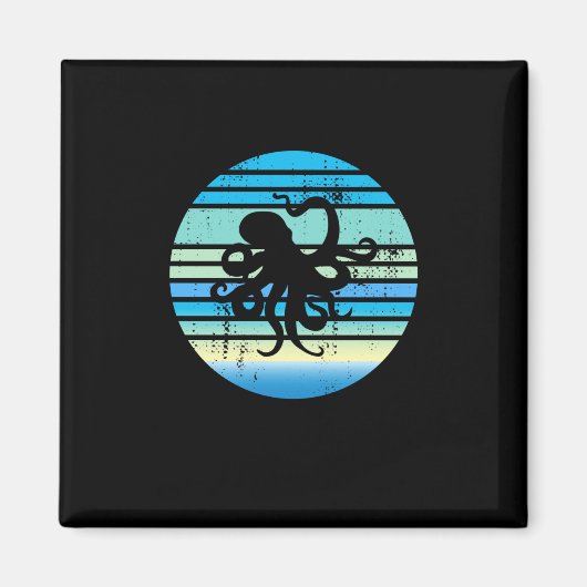 Octopus Meeresbiologe Magnet (Vorne)