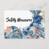 Octopus Meeressäugetiere blauer Orangenmuschel Begleitkarte (Vorderseite)