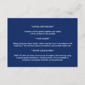 Octopus Meeressäugetiere blauer Orangenmuschel Begleitkarte (Rückseite)