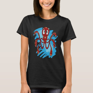 OCTOPUS MEERESTIERE OZEAN OCTOPUS ROTE SPOTEN T-Shirt
