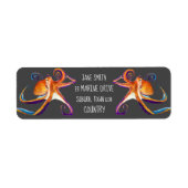 Octopus Meereswelt Aquarellkunst (Vorne)