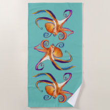 Octopus Meereswelt Aquarellkunst