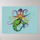 Octopus Mermaid Poster (Vorne)