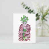 Octopus Mermaid Postkarte (Stehend Vorderseite)