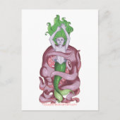 Octopus Mermaid Postkarte (Vorderseite)