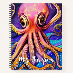 Octopus mit Individuelle Name Notizblock