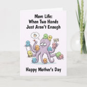 Octopus Mother's Day Card Karte (Vorderseite)