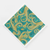 Octopus Napkins Tentalies Modernes Design Serviette (Ecke)