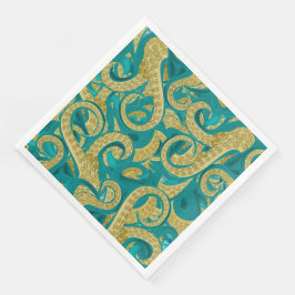 Octopus Napkins Tentalies Modernes Design Serviette