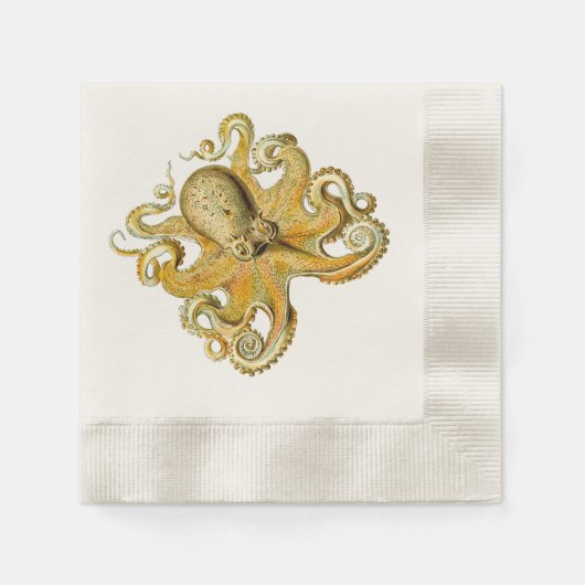 Octopus naukins Lighthouse Route™ Serviette (Vorderseite)