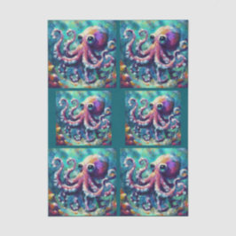 Octopus Nautical Beach Coast Decoupage Seidenpapier