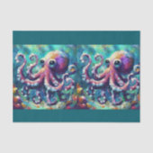 Octopus Nautical Beach Coast Decoupage Seidenpapier (Vorderseite)