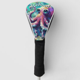 Octopus Nautical Beach Coastal Personalisiert Golf Headcover