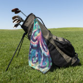 Octopus Nautical Beach Coastal Personalisiert Golfhandtuch (Gras)
