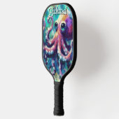Octopus Nautical Beach Coastal Personalisiert Pickleball Schläger (Links)