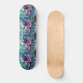 Octopus Nautical Beach Coastal Personalisiert Skateboard (Vorderseite)