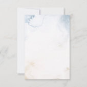 Octopus Nautical Navy Wasserfarben Hochzeitsstimmu RSVP Karte (Rückseite)