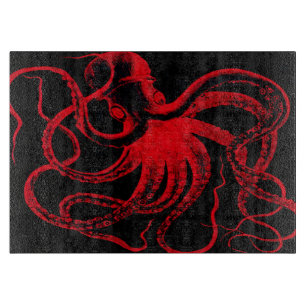 Octopus Nautical Steampunk Vintag Kraken Monster Schneidebrett
