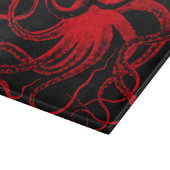 Octopus Nautical Steampunk Vintag Kraken Monster Schneidebrett (Ecke)