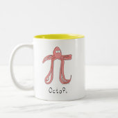 Octopus Niedlich Mathe Pi Day Coffee Tasse (Links)