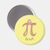Octopus Niedlich Mathematik Pi Day Magnet (Vorderseite/Rückseite)