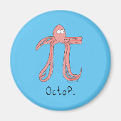 Octopus Niedlich Mathematik Pi Day Magnet (Vorne)