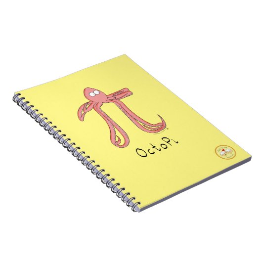 Octopus Niedlich Mathematik Pi Day Notebook Notizblock (Rechte Seite)