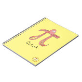 Octopus Niedlich Mathematik Pi Day Notebook Notizblock (Linke Seite)