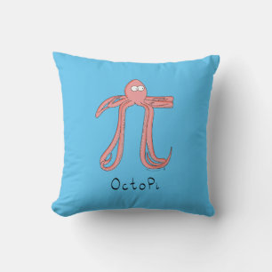 Octopus Niedlich Mathematik Pi Day Pillow Kissen