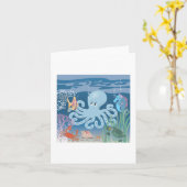 Octopus-Notenkarte Karte (Gelbe Blume)