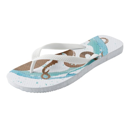 Octopus Oasis Flip Flops Badesandalen (Schrägansicht)
