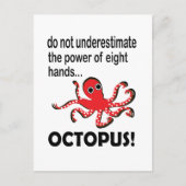 Octopus Ocean Animal Funny Postkarte (Vorderseite)