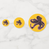 Octopus on balloon konfetti (Vorderseiten)