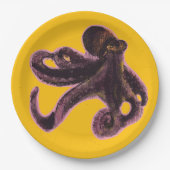 Octopus on balloon pappteller (Vorderseite)