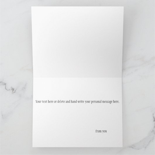 Octopus Orange Mandala Blue Karte (Innenseite)