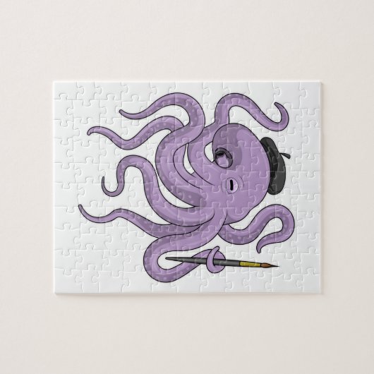 Octopus Painter Pinsel Puzzle (Horizontal)