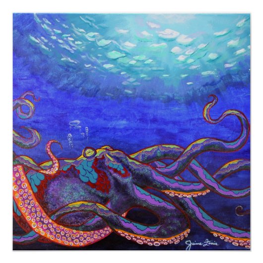 Octopus Painting Poster (Vorderseite)